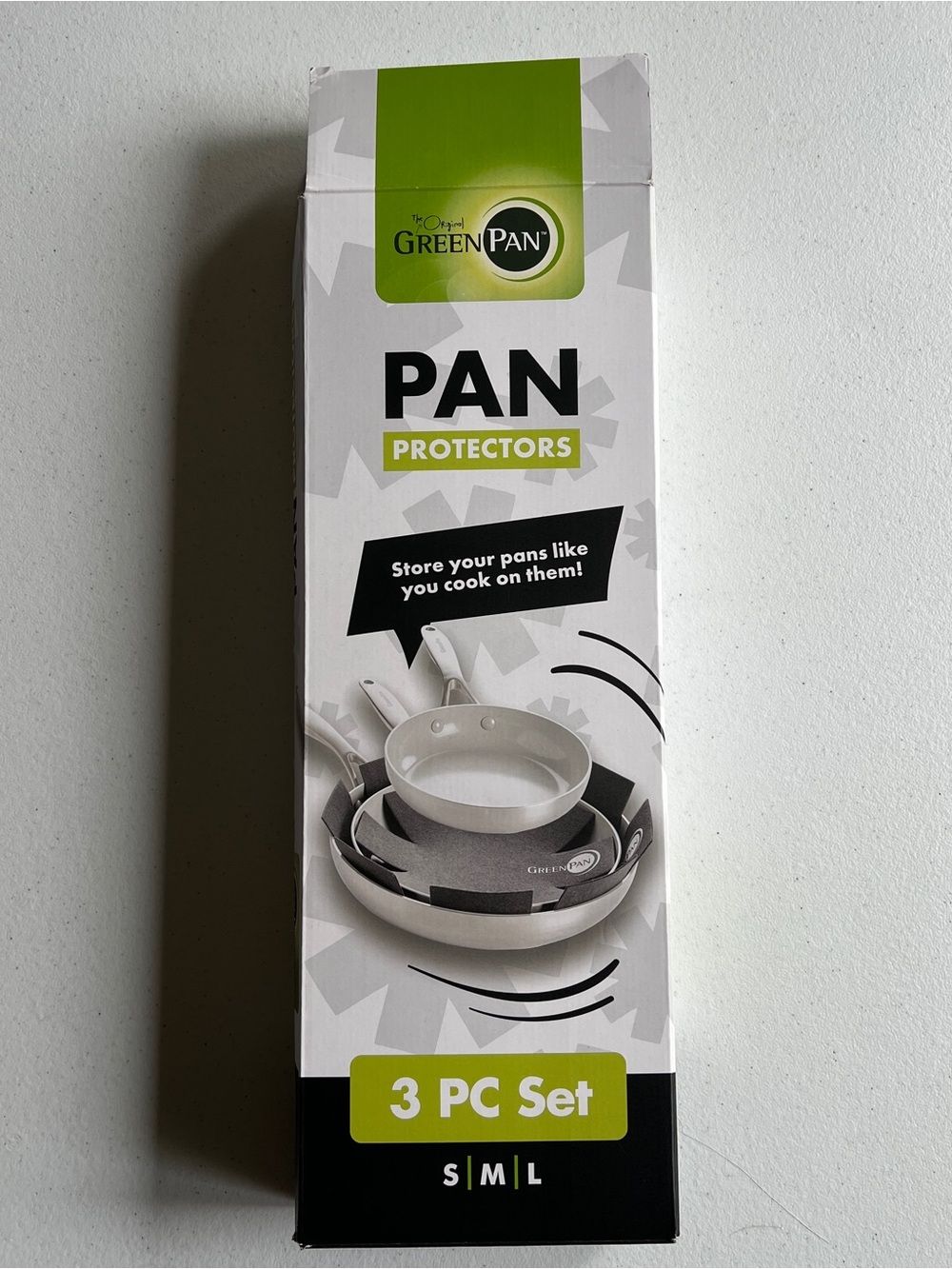 GreenPan Pan Protectors, Set of 3 Gray